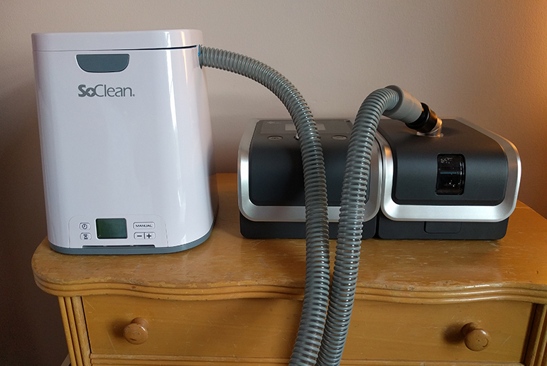 cpap on night stand